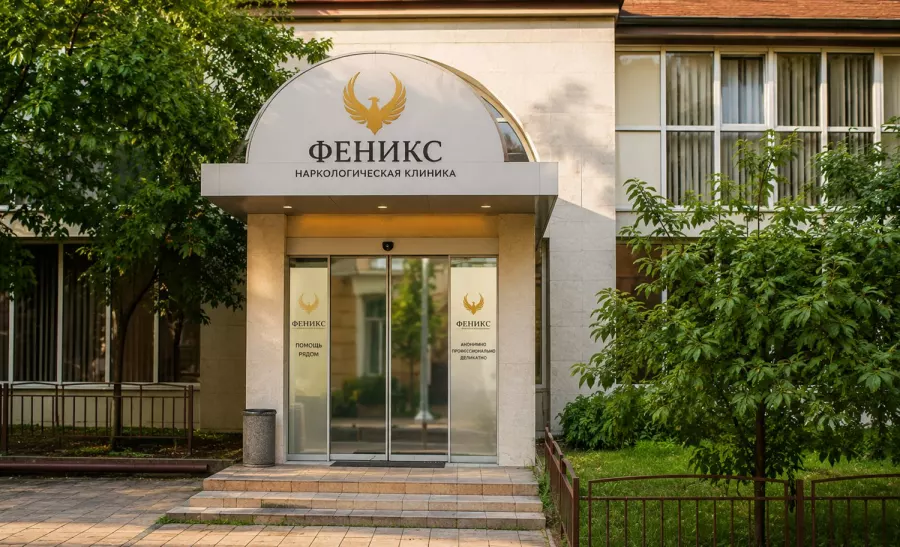 Вход в наркологическую клинику «Феникс» в Ухте